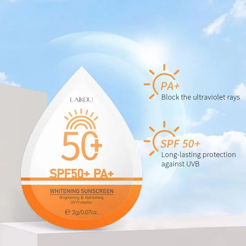 Hot Sale Skin Whiten Cream Repair Facial Best Sunscreen Spf 50 Face For Black Oily Skin Two In One Lightening Sunblock Products